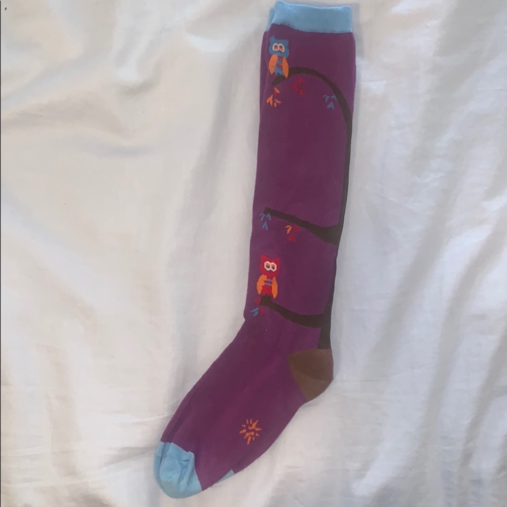 Adorable Purple Owl 🦉 Novelty Socks!
